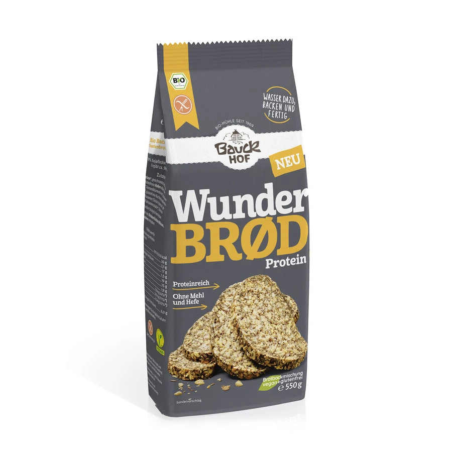 Bio Wunderbrød Protein, Glutenfrei 1 Bio Wunderbrød Protein, Glutenfrei