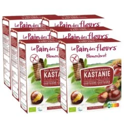 Bio Kastanienschnitten Glutenfrei, Ganzer Karton 6 Stück