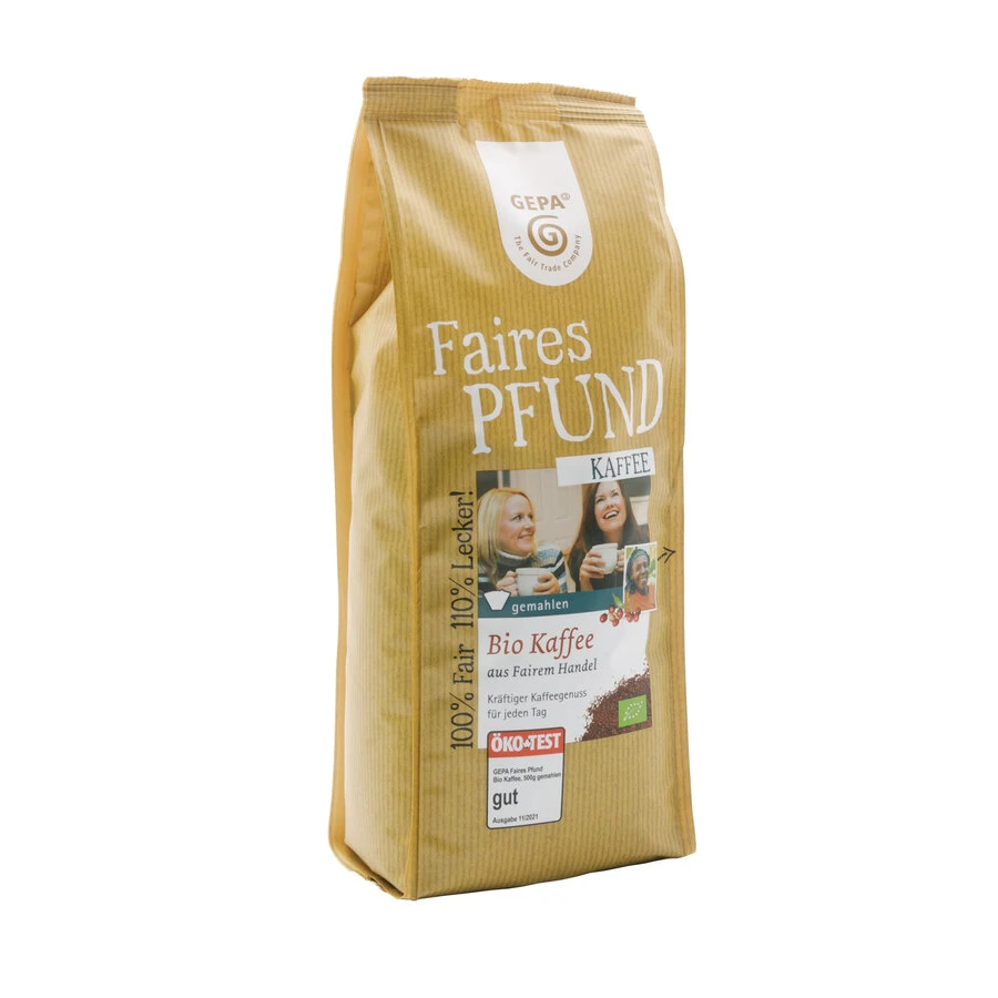 Bio Faires Pfund Kaffee, Gemahlen 1 Bio Faires Pfund Kaffee, Gemahlen