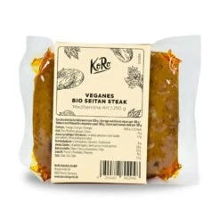 Bio Veganes Seitan Steak Mediterrane Art