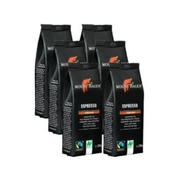 Bio Fairtrade Espresso, Gemahlen, Ganzer Karton 6 Stück