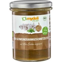 Bio Schweinerahmgeschnetzeltes