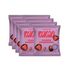 Bio Crunchy Strawberries Fruits, Ganzer Karton 8 Stück