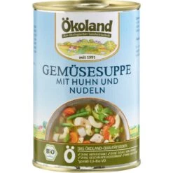 Bio Gemüsesuppe Mit Huhn Und Nudeln