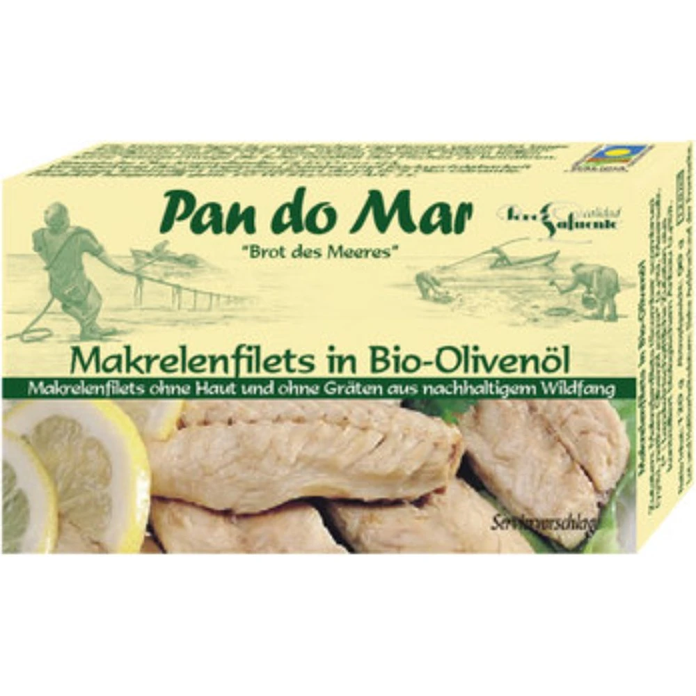 Makrelenfilets In Bio Olivenöl 1 Makrelenfilets In Bio Olivenöl