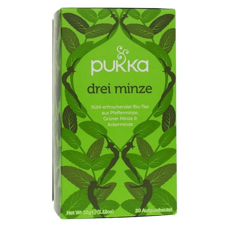Pukka Bio Kräutertee Drei Minze, Beutel 1 Pukka Bio Kräutertee Drei Minze, Beutel