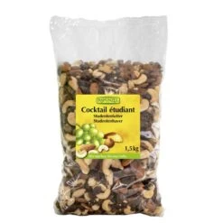 Bio Studentenfutter, Vorratsgröße 1,5 Kg